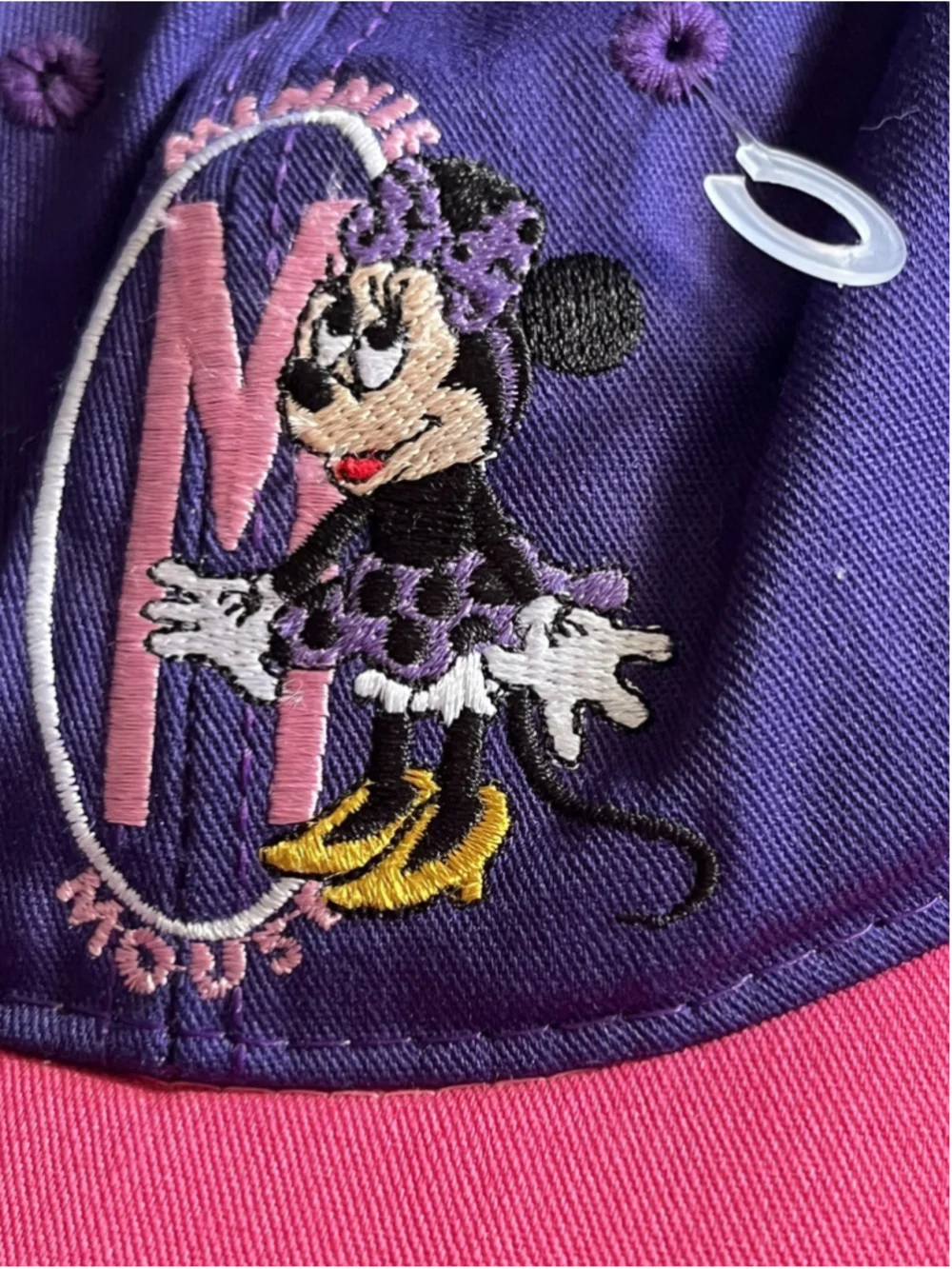 Vintage Minnie Mouse Youth Snapback Baseball Cap Goofy's Hat Co Made in USA Pink
